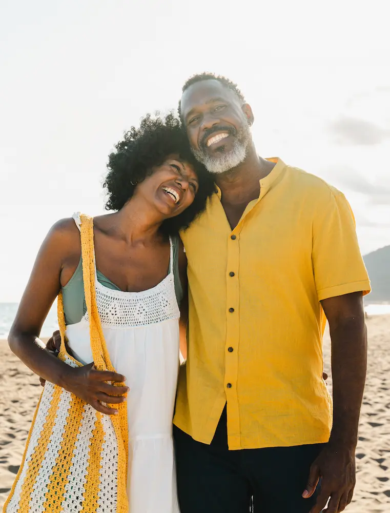 Beautiful-mature-senior-black-couple - Finding Peace Counseling Service PLLC Beautiful mature senior black couple of lovers dating at the seaside